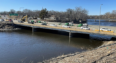 Photo: Construction on Hwy 10 in Anoka.